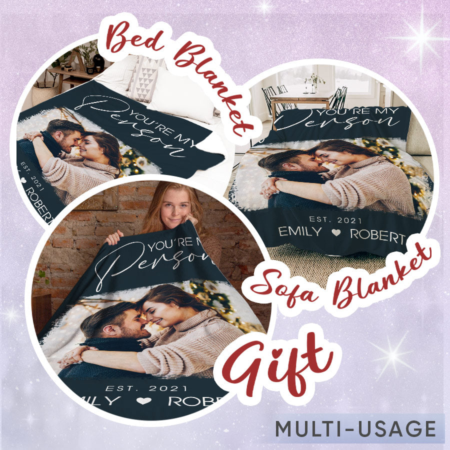 Personalized Gifts for Husband Valentines | Custom Photo Blankets
