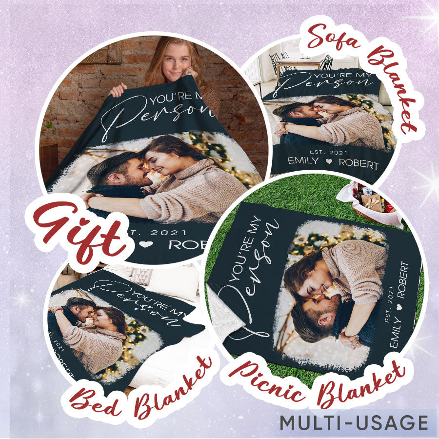 Personalized Gifts for Husband Valentines | Custom Photo Blankets
