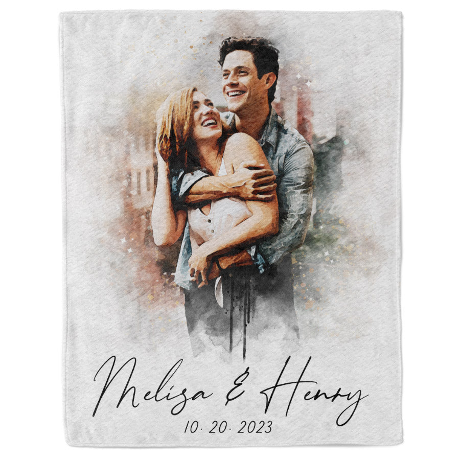 Custom Valentine’s Day Gifts for Him | Custom Photo Blanket