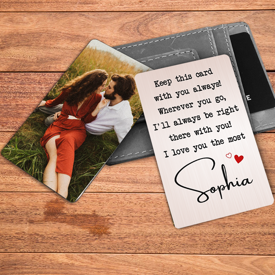 Personalized Valentines Gifts for Husband | Custom Wallet Card