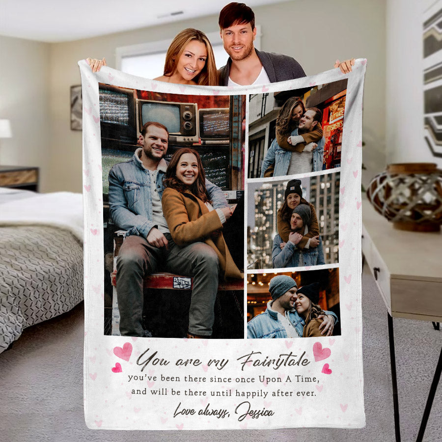 Personalized Valentine’s Day Gift for Husband | Custom Blankets with Pictures