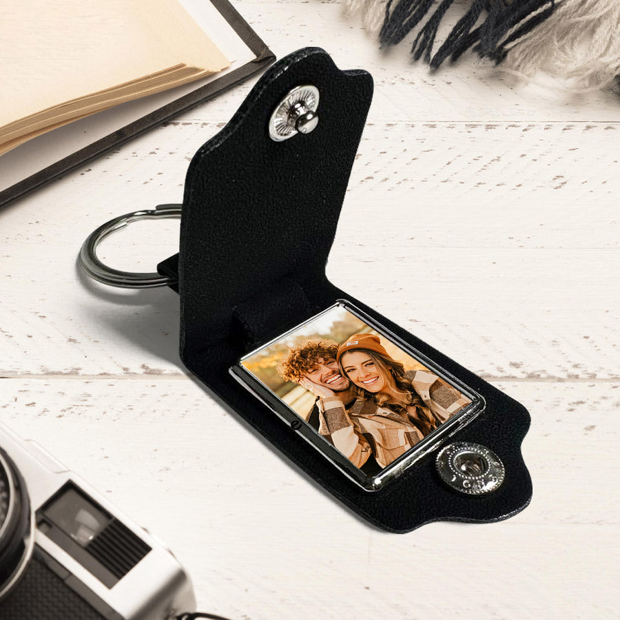 Custom Valentine’s Day Gifts for Him | Custom Leather Keychain