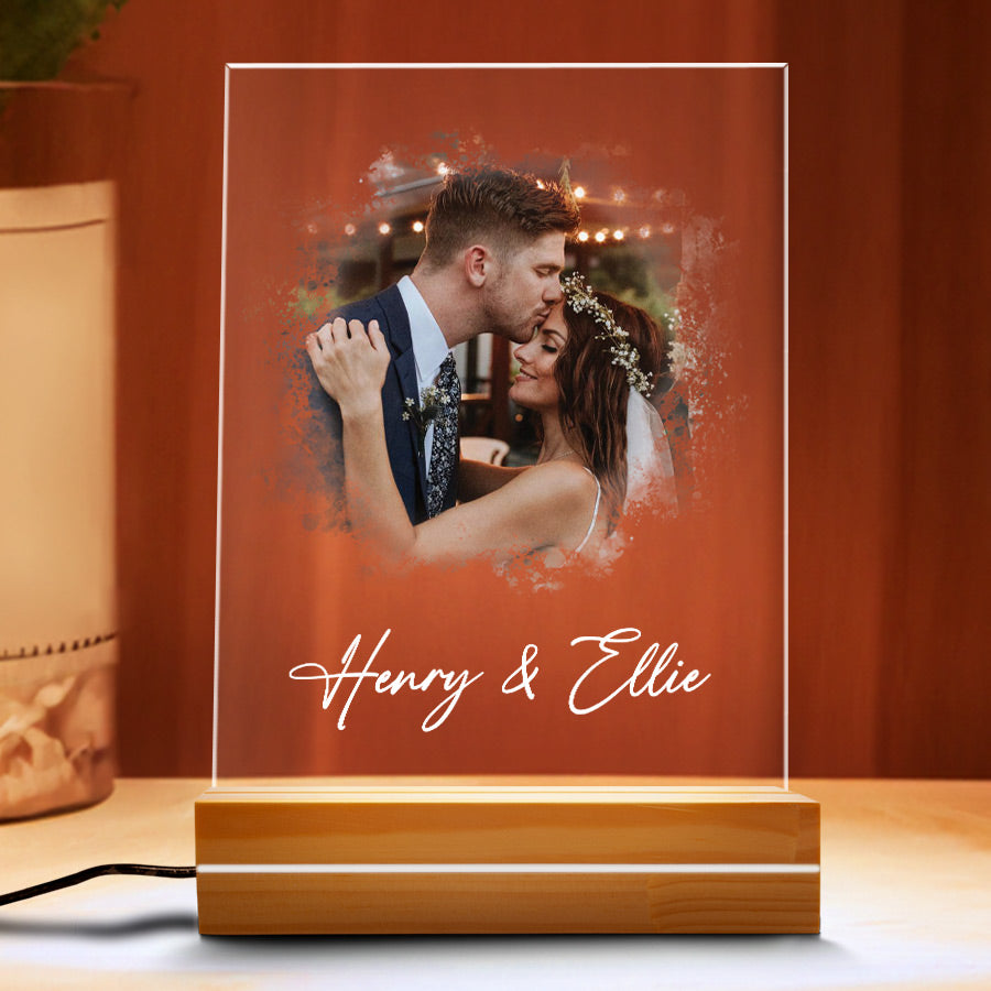 Personalised Gifts for Husband on Valentine’s Day | Custom Photo Night Light