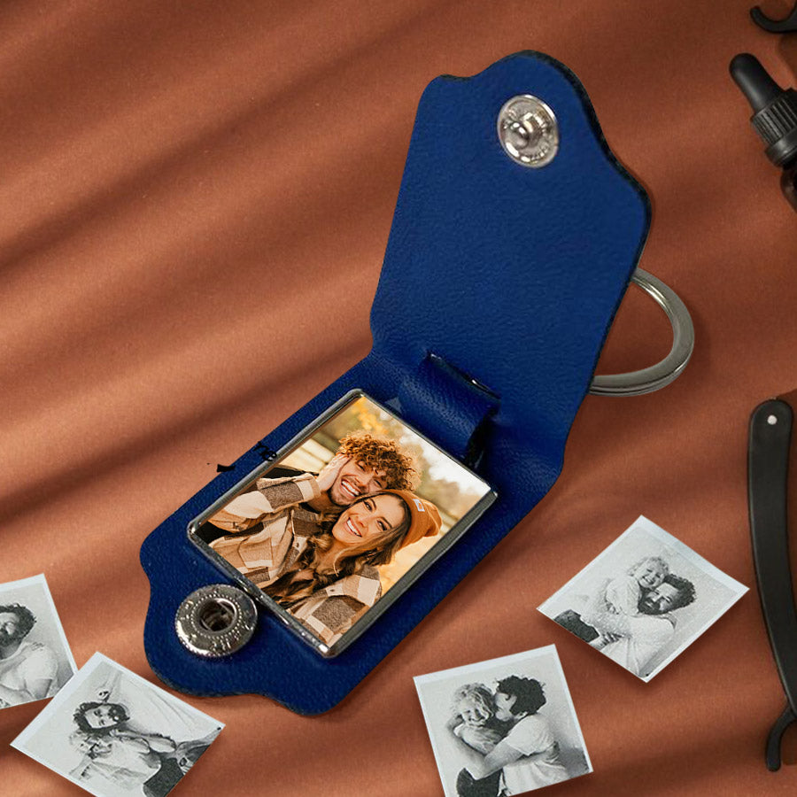 Custom Valentine’s Day Gifts for Him | Custom Leather Keychain