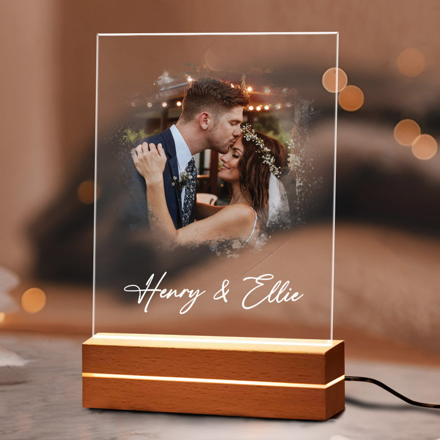 Personalised Gifts for Husband on Valentine’s Day | Custom Photo Night Light
