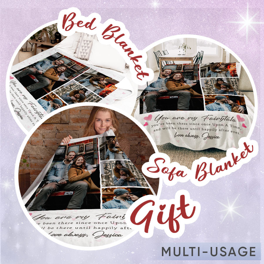 Personalized Valentine’s Day Gift for Husband | Custom Blankets with Pictures