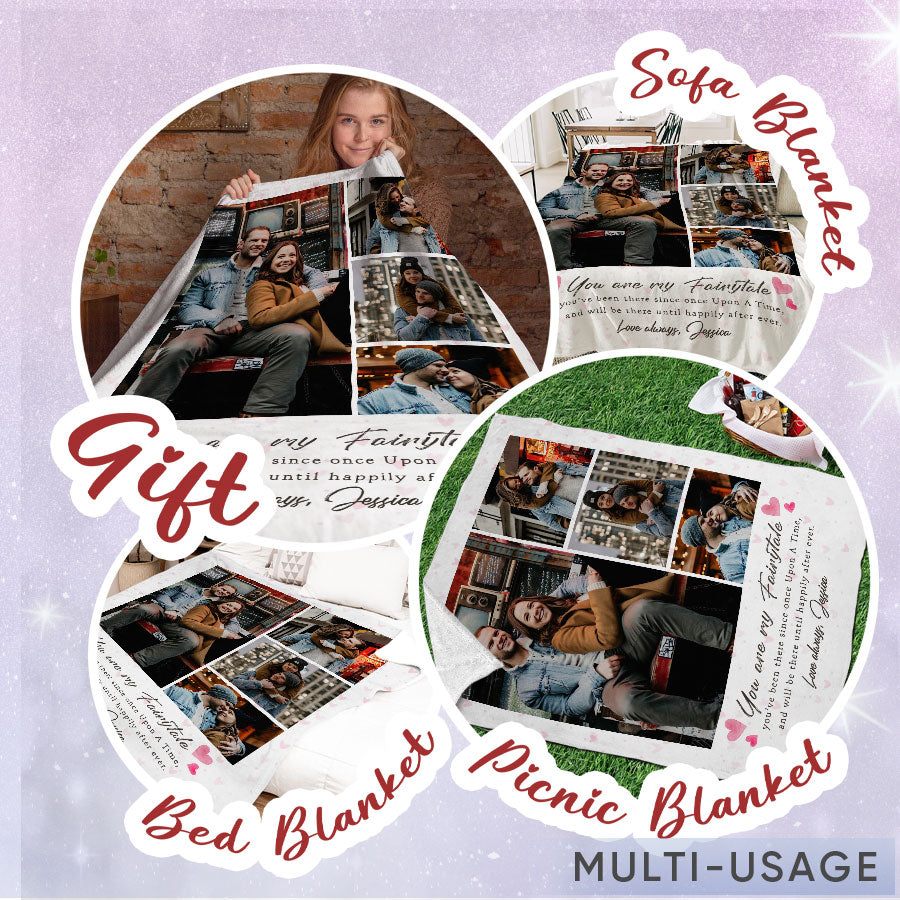 Personalized Valentine’s Day Gift for Husband | Custom Blankets with Pictures
