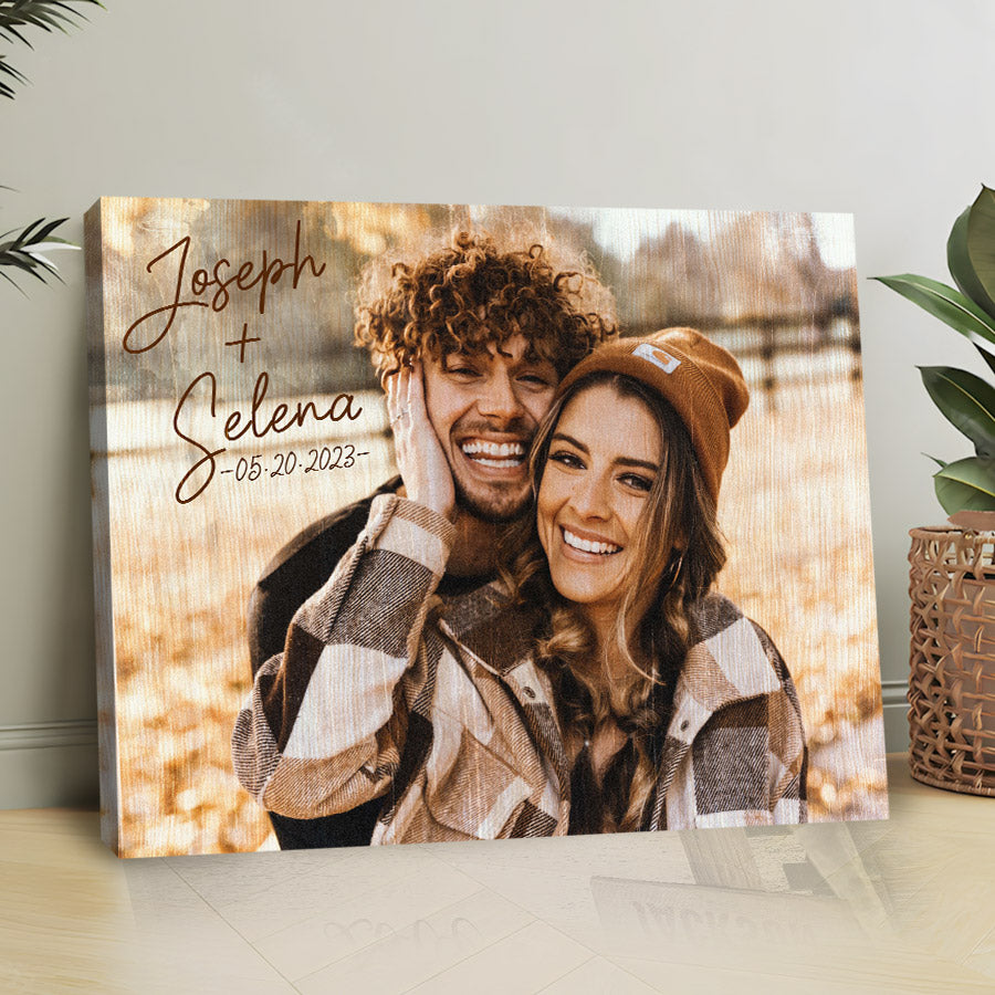 Custom Valentines Gifts for Boyfriend | Canvas Photo Prints Custom