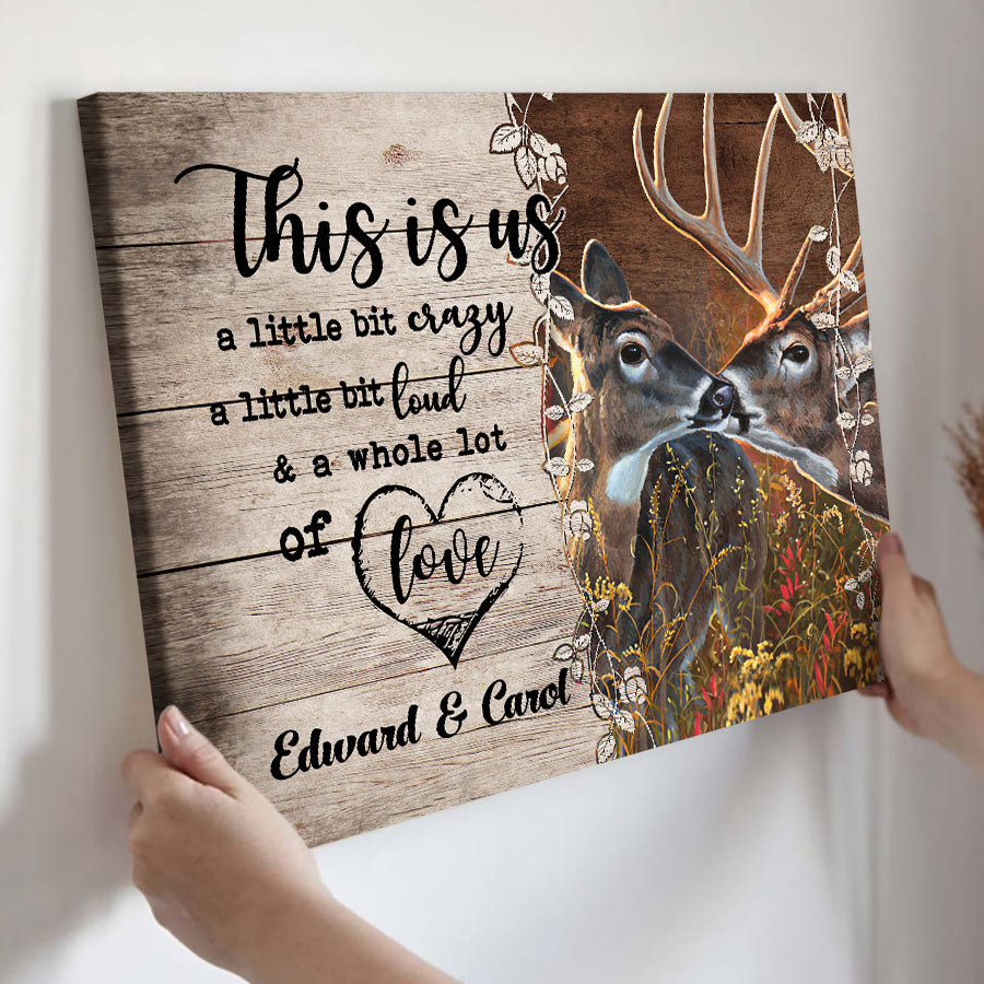 Custom Valentines Gifts for Him | Custom Canvas Print
