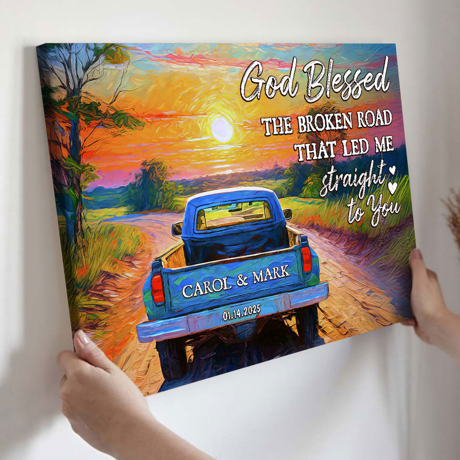 Custom Valentines Gifts for Him | Valentine Custom Canvas Print