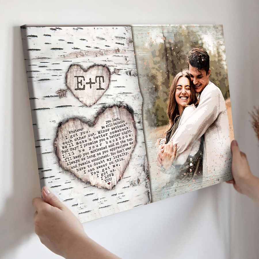 Custom Valentines Gifts for Him | Custom Canvas Photo Prints