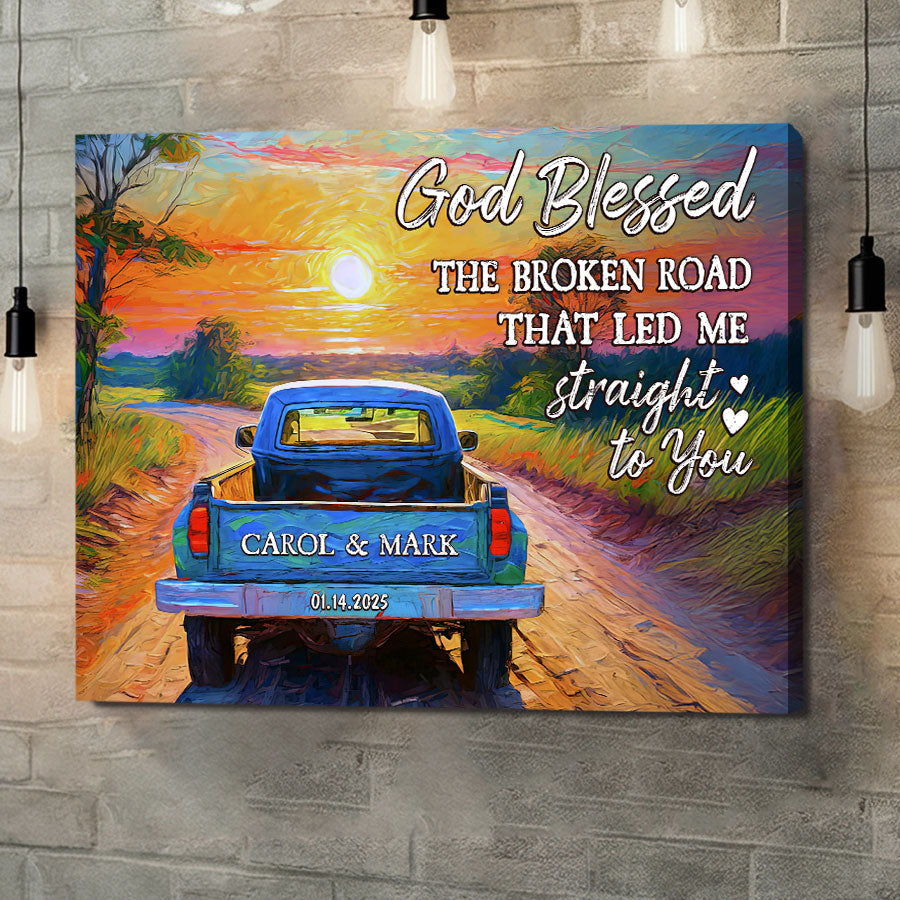 Custom Valentines Gifts for Him | Valentine Custom Canvas Print