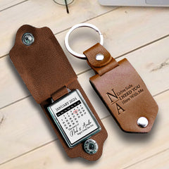 Custom Valentines Gifts for Him | Leather Keychain