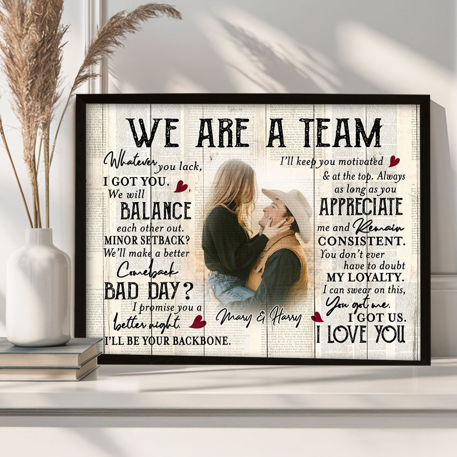 Custom Valentines Gifts for Him | Valentine Canvas Print