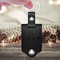 Custom Valentines Gifts for Him | Leather Keychain Custom