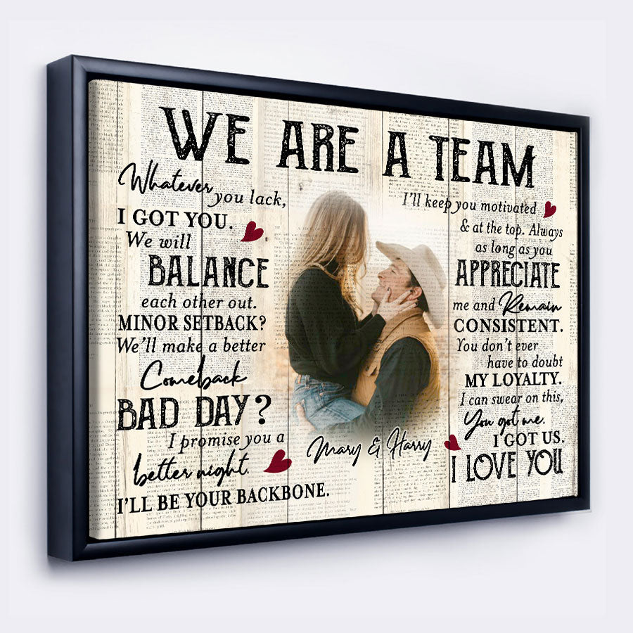 Custom Valentines Gifts for Him | Valentine Canvas Print