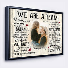 Custom Valentines Gifts for Him | Valentine Canvas Print