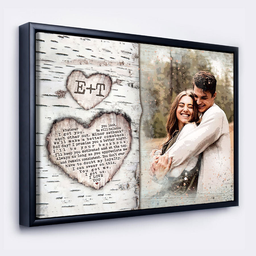 Custom Valentines Gifts for Him | Custom Canvas Photo Prints