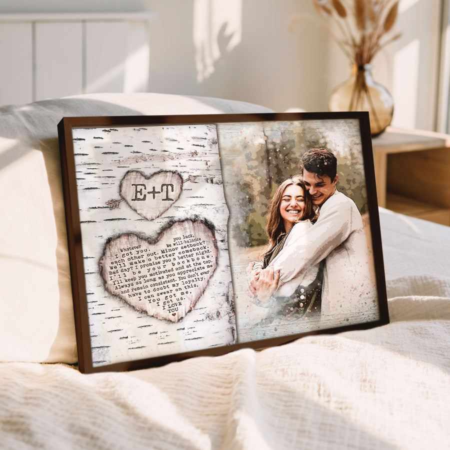 Custom Valentines Gifts for Him | Custom Canvas Photo Prints