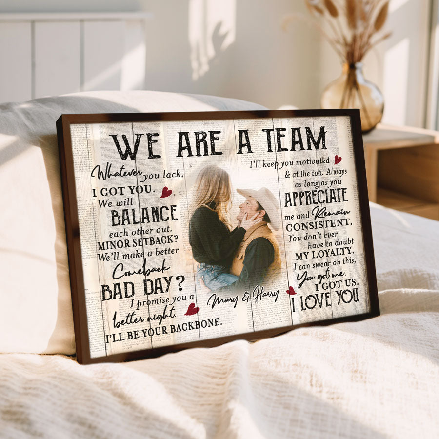 Custom Valentines Gifts for Him | Valentine Canvas Print