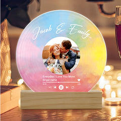 Custom Valentines Gifts for Him | Personalised Vinyl Plaque