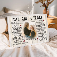Custom Valentines Gifts for Him | Valentine Canvas Print