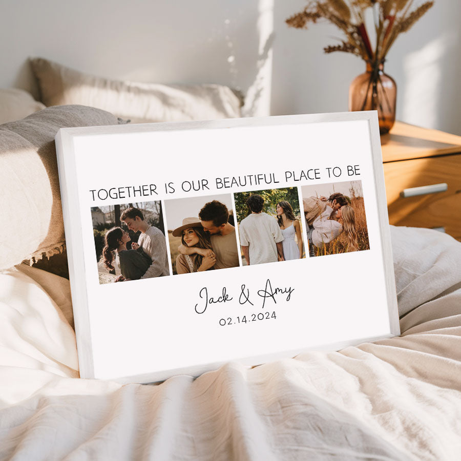 Custom Valentines Gifts for Him | Collage Canvas Prints