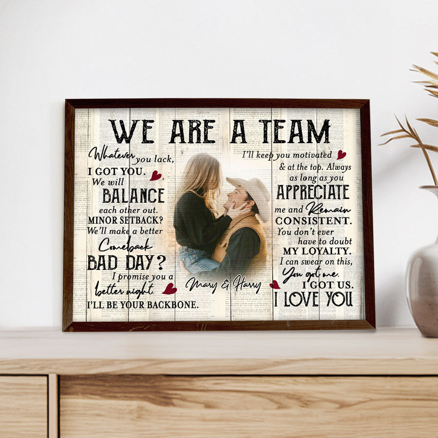 Custom Valentines Gifts for Him | Valentine Canvas Print