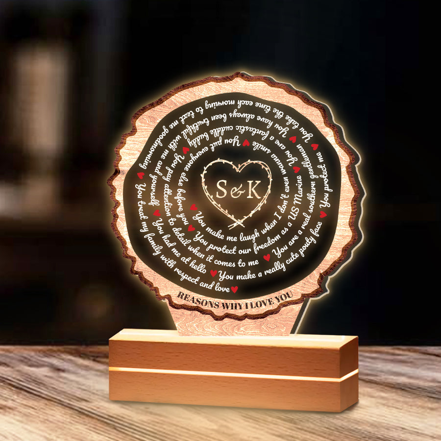 Custom Valentines Gifts for Him | Custom Song Lyrics Acrylic Plaque