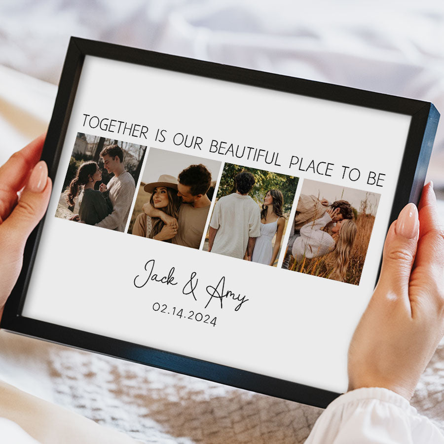 Custom Valentines Gifts for Him | Collage Canvas Prints