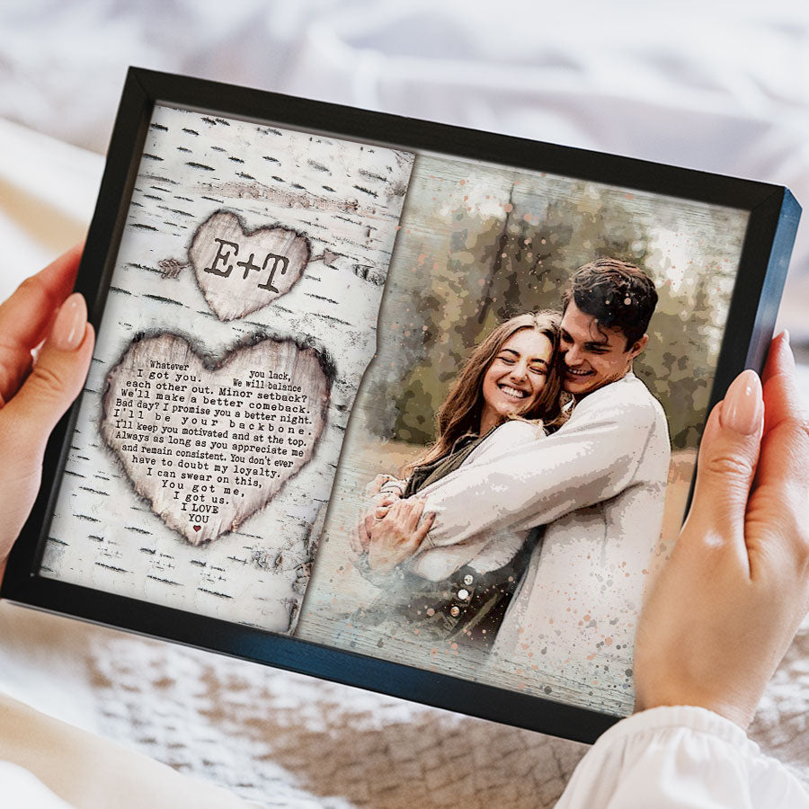 Custom Valentines Gifts for Him | Custom Canvas Photo Prints