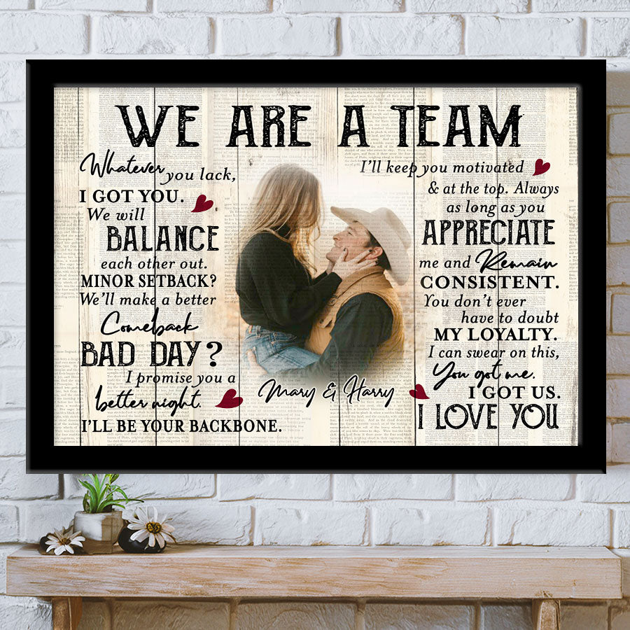 Custom Valentines Gifts for Him | Valentine Canvas Print
