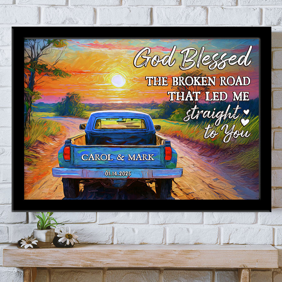 Custom Valentines Gifts for Him | Valentine Custom Canvas Print
