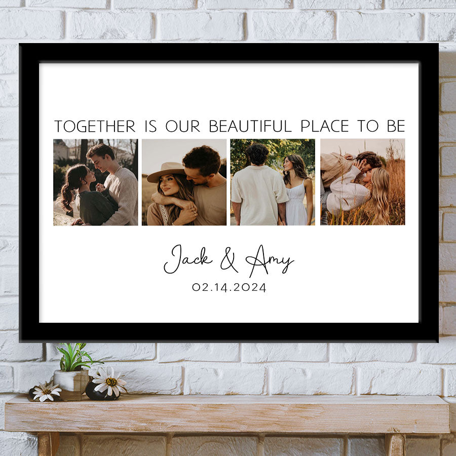 Custom Valentines Gifts for Him | Collage Canvas Prints