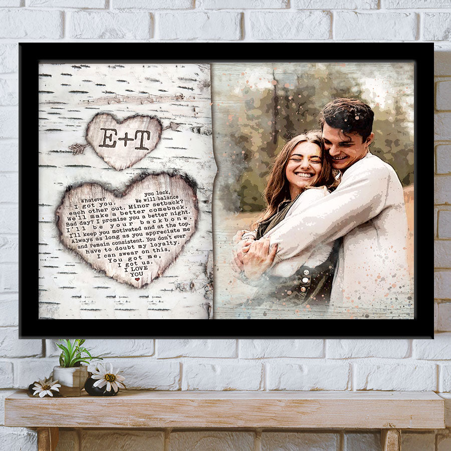 Custom Valentines Gifts for Him | Custom Canvas Photo Prints