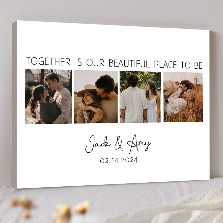 Custom Valentines Gifts for Him | Collage Canvas Prints