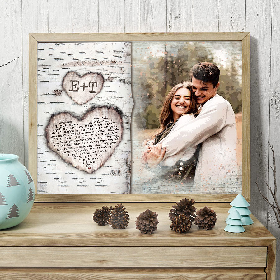 Custom Valentines Gifts for Him | Custom Canvas Photo Prints
