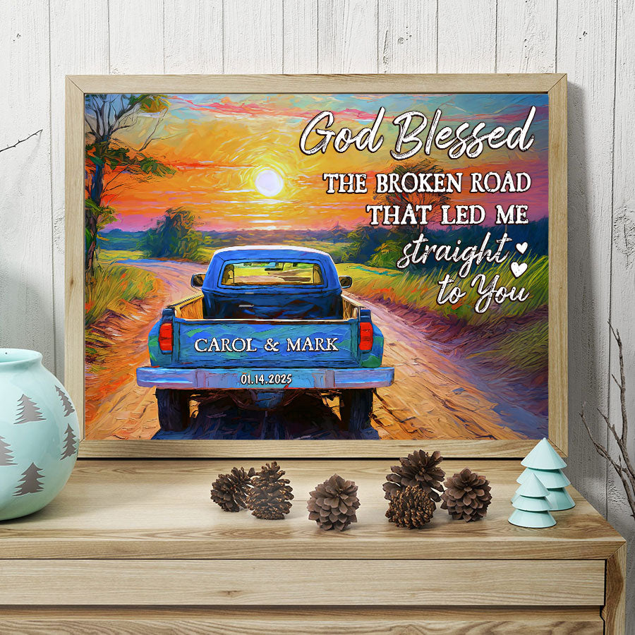 Custom Valentines Gifts for Him | Valentine Custom Canvas Print