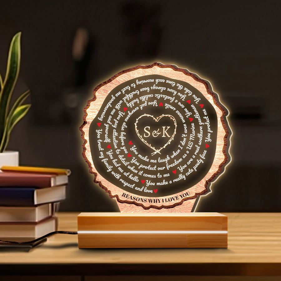 Custom Valentines Gifts for Him | Custom Song Lyrics Acrylic Plaque