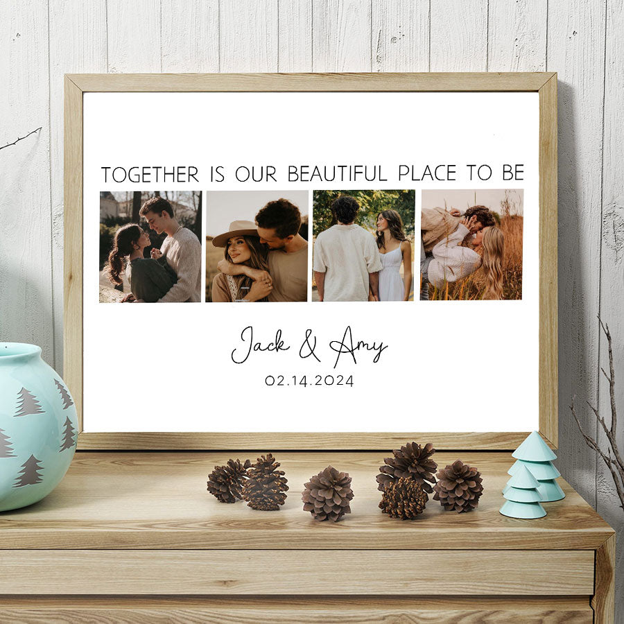 Custom Valentines Gifts for Him | Collage Canvas Prints