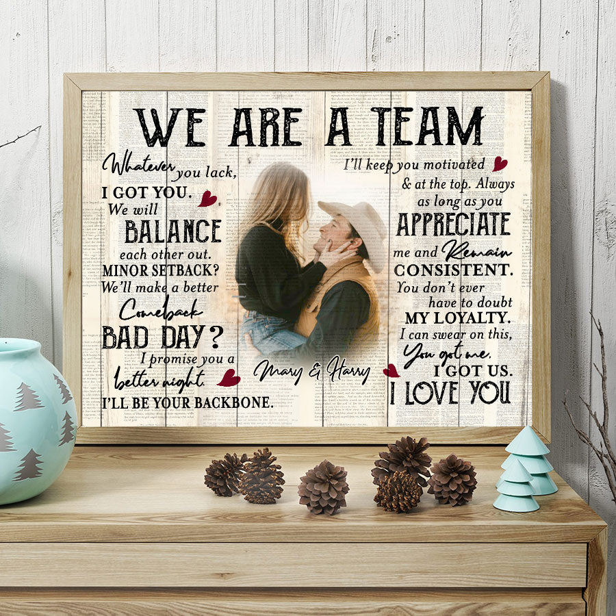 Custom Valentines Gifts for Him | Valentine Canvas Print
