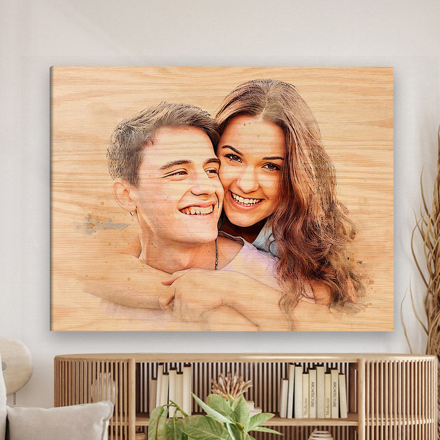 Customized Unique First Valentine Gift for Boyfriend | Custom Photo Canvas Prints
