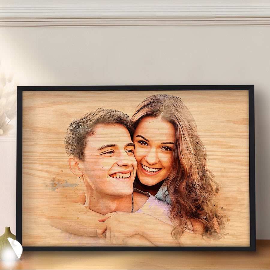 Customized Unique First Valentine Gift for Boyfriend | Custom Photo Canvas Prints