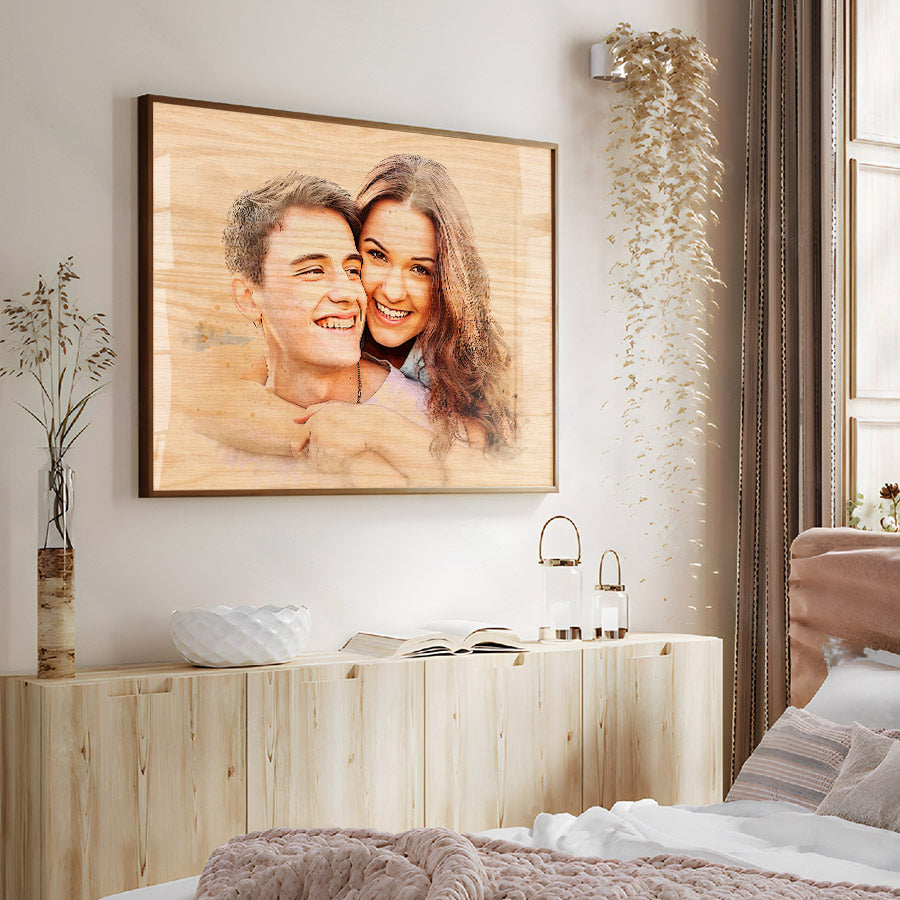Customized Unique First Valentine Gift for Boyfriend | Custom Photo Canvas Prints