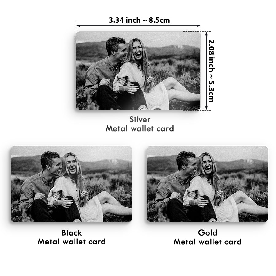 Customized First Valentine Gift for Boyfriend | Wallet Insert Card