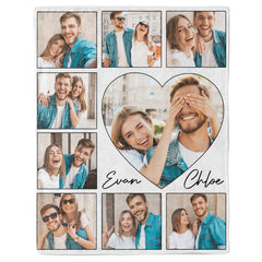 Customized First Valentine’s Day Gift for Boyfriend | Customized Blanket