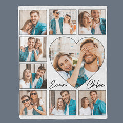 Customized First Valentine’s Day Gift for Boyfriend | Customized Blanket