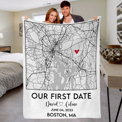 Customized First Valentine’s Day Gift for Boyfriend | Custom Blankets