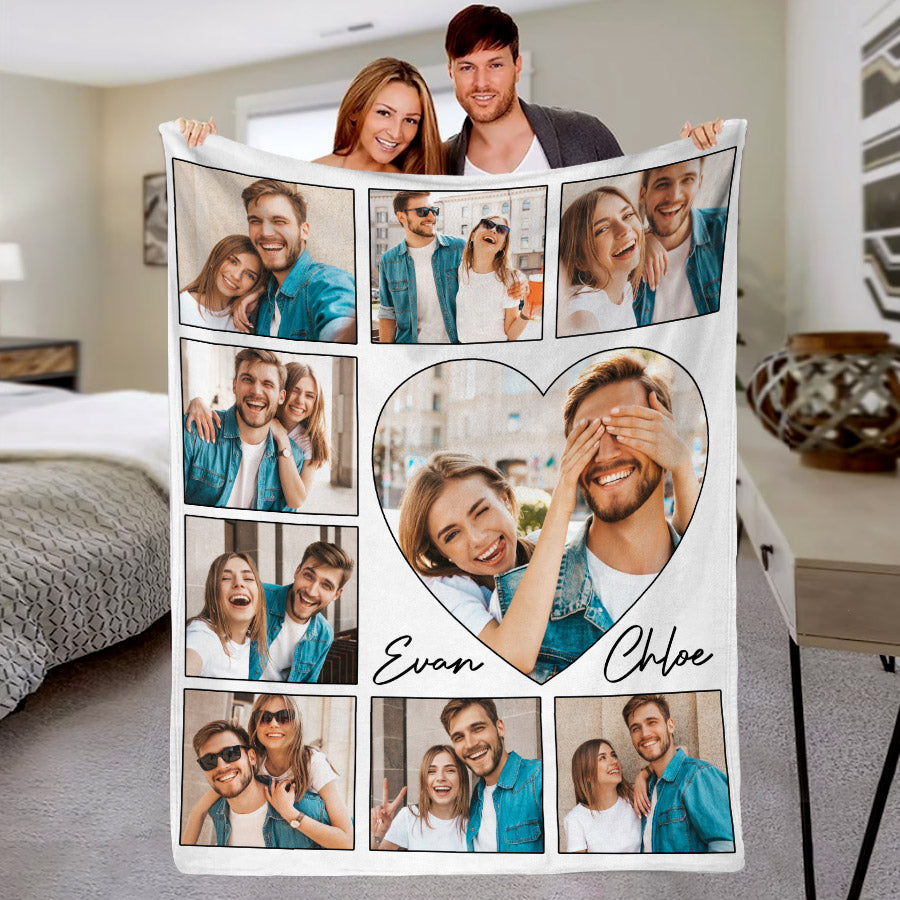 Customized First Valentine’s Day Gift for Boyfriend | Customized Blanket