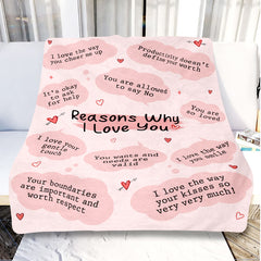 Customized First Valentine’s Day Gift for Boyfriend | Custom Blanket